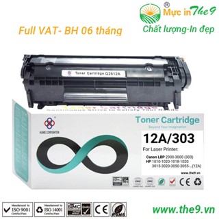 Hộp mực canon 2900 (12A/303) có lỗ đổ mực – CHÍNH HÃNG HUIWEI– HÀNG TỐT – CHẤT LƯỢNG – IN ĐẸP