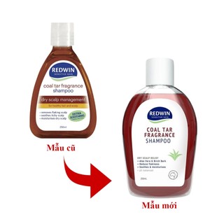 Dầu gội giảm gàu Redwin Coal Tar Fragrance Shampoo 250ml tiết bã, vảy nến, chấy rận