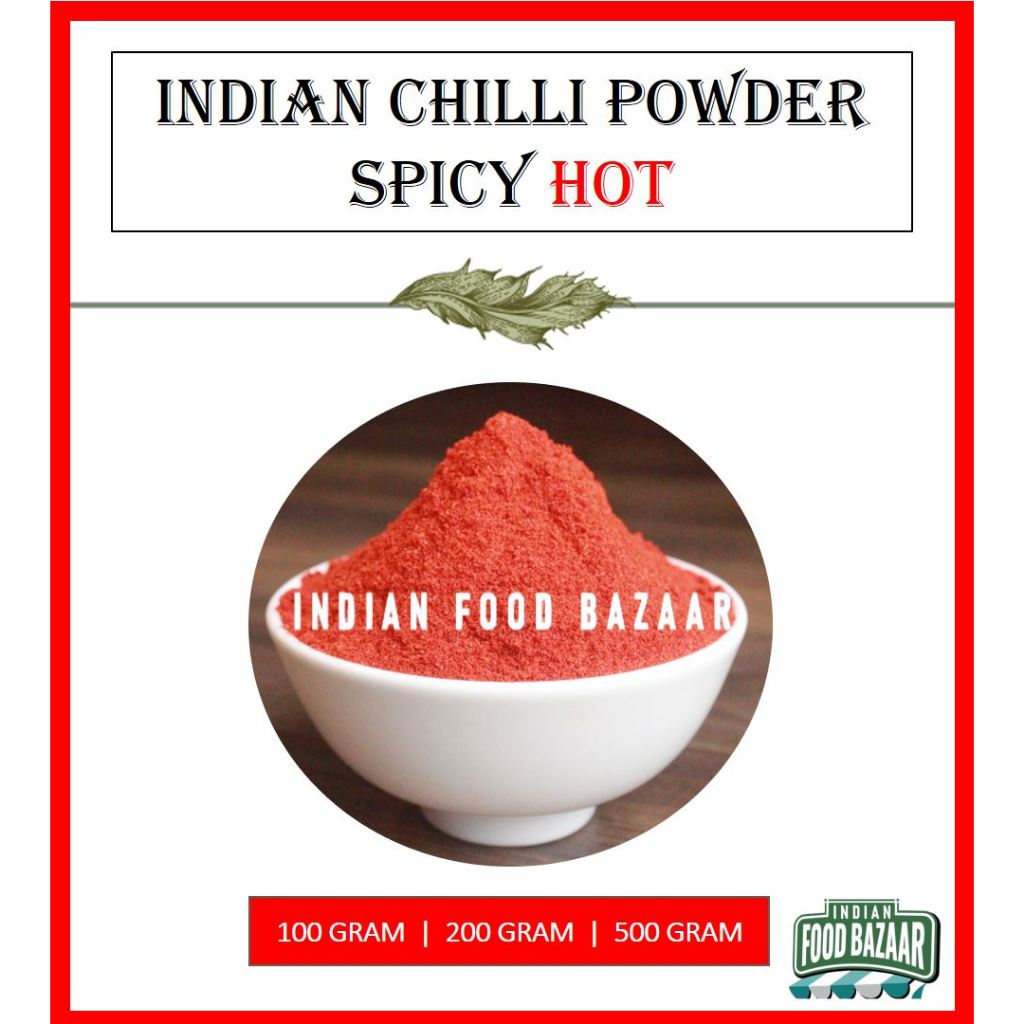 500g - INDIAN RED CHILLI POWDER - SPICY HOT- BỘT ỚT ẤN ĐỘ RẤT CAY, 100G, 200G, 500G