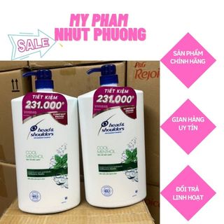 Dầu gội head & shoulder bạc hà mát lạnh 1800ml