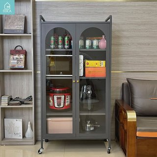 Tủ bếp nhập khẩu rika kdn69 hai cánh cửa kính cường lực độ cao ngăn tùy chỉnh kiểu dáng mới nhất 2024