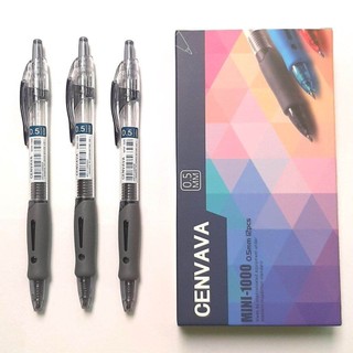 Bút Gel Bấm Mini-1000 Cenvava Siêu êm ( 12 cây/ hộp)