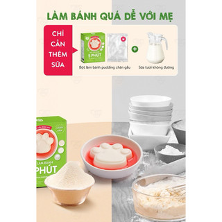 Khuôn làm pudding bằng silicon cho bé