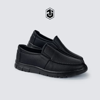 Giày Horsebit Loafer Vân Sần J1, Giày Lười Da Nam Đế Cao Su Khâu Chắc Chắn