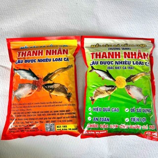  CÁM CÂU CÁ THANH NHẪN - MỒI CÂU TỔNG HỢP THANH NHẪN - Câu được nhiều loại cá - Gói 1kg 