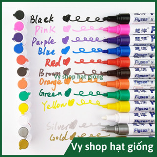 Bút sơn không trôi mực - có nhiều màu, chuyên dùng để vẽ, đánh dấu, ghi tên trên tag tên cây trồng