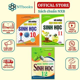 Sách - combo bồi dưỡng học sinh giỏi sinh học 10 - 11 - 12