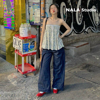  Áo babydoll hoa nhí cúp ngực bo chun co giãn | NALA Studio 