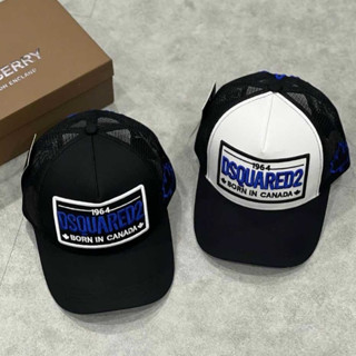 Mũ lưỡi trai DSQUARED2 phối lưới khóa nút bấm có chữ thêu nổi sau nam nữ