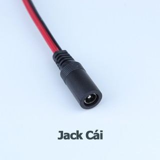 Combo 5 Dây nguồn DC Jack đực cái 5.5*2.1mm