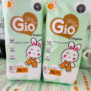 GIÁ BÁN BUÔN Bỉm quần Baby Gio Organic  50 miếng giá rẻ đủ size