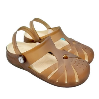  Giày sandal bít mũi nữ cao 3cm nhựa dẻo siêu nhẹ đi mưa đi làm lưới thoáng khí chống thấm nước GL022 