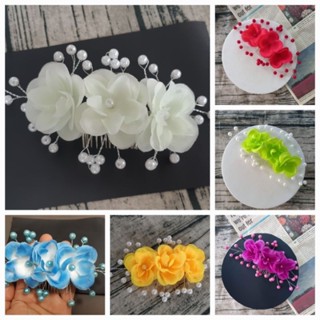 hoa cài tóc hoa cài tóc biểu diễn cài tóc phụ kiện cài đầu biểu diễn văn nghệ