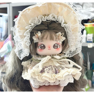 Có sẵn doll mễ trà có xương tóc tơ nhiệt xoăn siêu đẹp 20cm