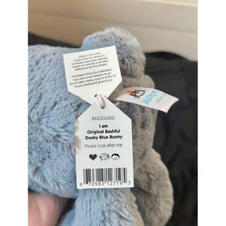 [CHÍNH HÃNG-RETIRED] Thỏ JELLYCAT BASHFUL DUSKY BLUE szM