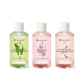 Yves Rocher _ Sữa Tắm Hương Hoa Hồng Tự Nhiên Fresh Rose, Hương Hoa Anh Đào Fresh Douche Cerisie