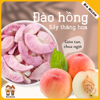Hồng đào sấy giòn - Đào sấy thăng hoa - giòn xốp không đường