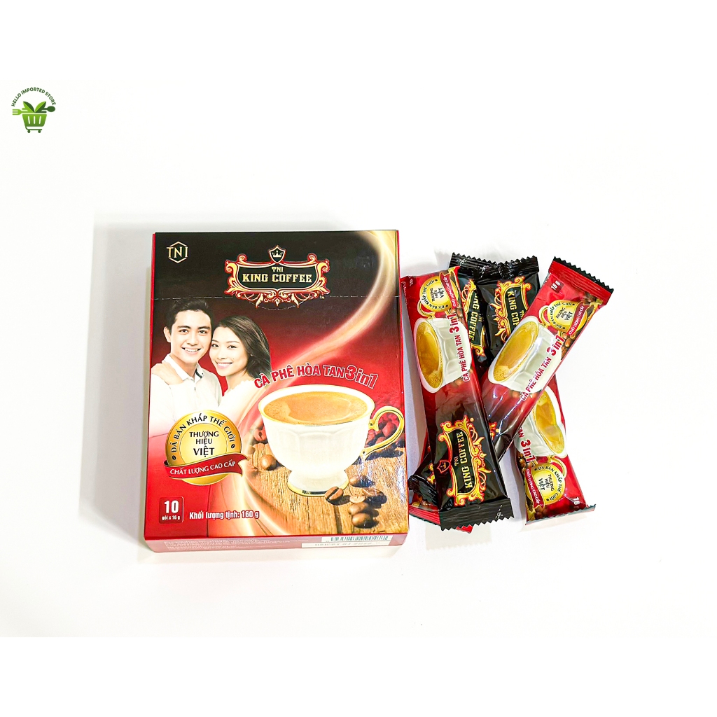 Cà phê hòa tan 3IN1 King Coffee ( Hộp 10 gói )