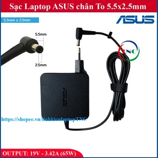 [Chân To] Sạc Laptop Asus 19V – 3.42A  Asus X550 P550 K501 K45A K55A X450 F451 X551 X552 F454 F554 F555 Sạc Vuông ZIN