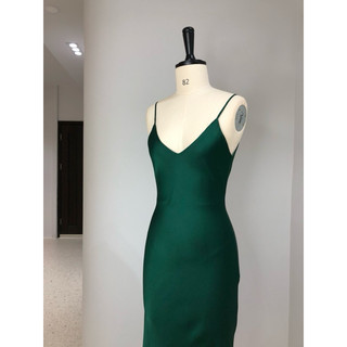 Váy lụa 2 dây basic (không kèm cài hoa) - B2