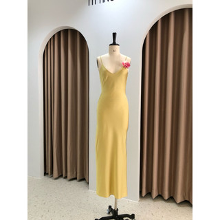 Váy lụa 2 dây basic (không kèm cài hoa) - B2