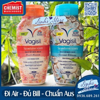 🌷NEW🌷 Dung dịch vệ sinh phụ nữ cao cấp Vagisil Scentsitive Scents 240ml