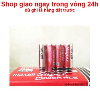 Bộ 4 Viên Pin tiểu 2A Maxell Chính Hãng