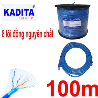 Cuộn 100m Cáp Mạng VSP CAT6A UTP