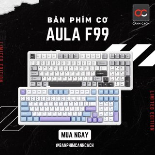 Bàn Phím Cơ Không Dây Aula F99 LED RGB Pin 8000mah