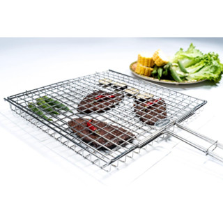 Vỉ nướng inox vỉ nướng thịt chả cá than hoa bbq inox hàng cao cấp size 30cm x 28cm bảo hành 24 tháng 
