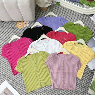 Áo len tăm mỏng mongtoghi nhiều khuy 348