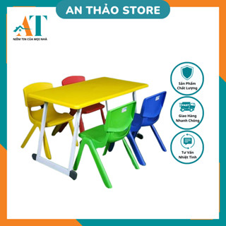 COMBO BÀN MẦM NON GẤP GỌN + GHẾ TIỆN LỢI 2024 ( TẢI TRỌNG 80KG)