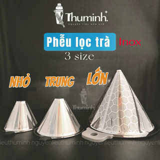 Phễu Lọc Trà Inox 304 Có 3 Size 2 Lớp Không Gỉ