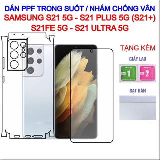 Dán ppf samsung s21 5g, s21 plus , s21fe 5g, s21 ultra 5g full lưng viền, màn hình