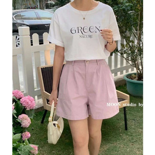 Quần sooc ngố thô kaki cúc chun sau from basic hàng qc ms17299