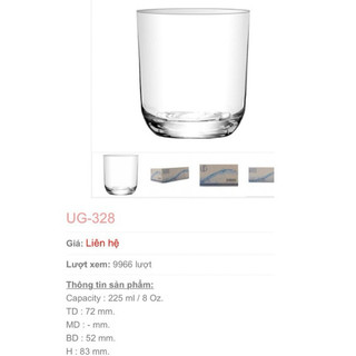 16.6.4 - 6 cái ly thủy tinh ly 328 / ly 359 union glass nhập thái lan, ly trà đá, ly tẩy