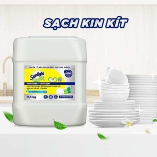   Chính hãng  Can nước rửa chén Sunlight 5kg   9.5kg hương chanh siêu tiết kiệm 