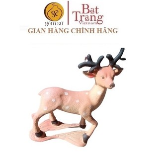 Tượng gốm trang trí mẫu HƯƠU ĐỨNG cỡ nhỏ S1, tượng trang trí tiểu cảnh gốm Bát Tràng