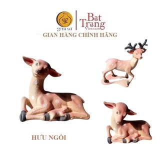 Tượng gốm trang trí mẫu Hưu ngồi cỡ nhỏ S1, gốm Bát Tràng