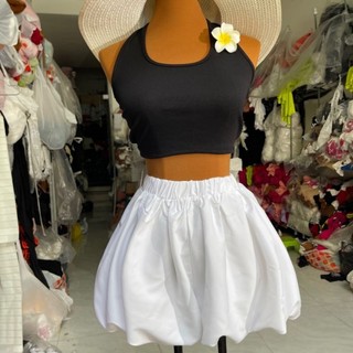 Quần short bí phồng TRƠN lưng thun