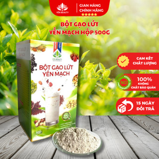 Bột gạo lứt yến mạch, hỗ trợ giảm cân, lợi sữa sau sinh,tăng tiết sữa mẹ hộp 500g YẾN BEAUTY