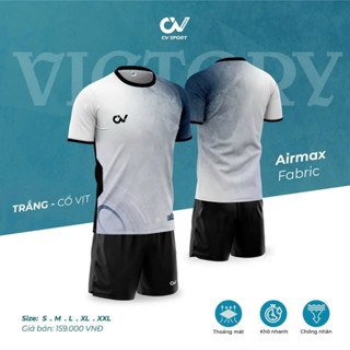  Bộ Quần Áo Đá Bóng Cao Cấp Riki CV Victory - Thoáng Mát Co Giãn Tốt 