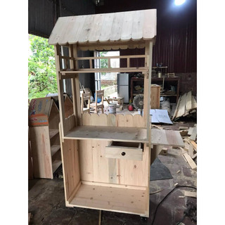 Quầy bán hàng bán Cafe bằng gỗ thông nhập khẩu - Nội Thất Anh Dương