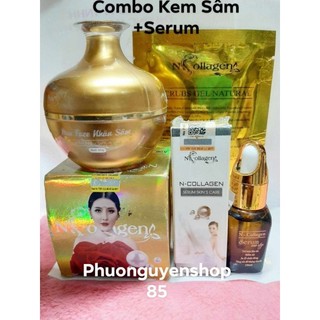 Bộ kem sâm +serum cao cấp ncolagen