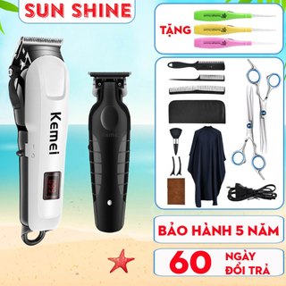 Tông đơ, tăng đơ cắt tóc chính hãng kemei, không dây cho gia đình, nam, người lớn, cho bé chuyên nghiệp KM-809A