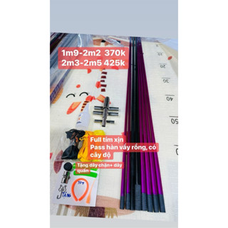  combo khung làm diều 1m9-3m5 nan tím vip chịu gió tốt,tặng phụ kiện đi kèm 