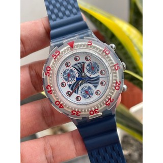 Đồng hồ nam S.watch 6 kim niềng xoay thể thao chạy pin hàng Si