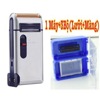 Máy cạo râu khô màu trắng pin sạc điện tiện lợi, máy cạo râu quốc dân