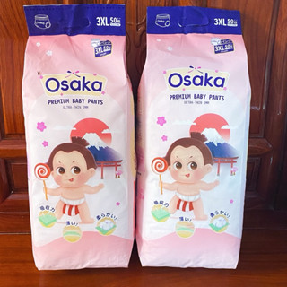 Bỉm quần OSAKA chất lượng Nhật Bản bông hữu cơ Organic bịch 50 miếng giá rẻ, Tả em bé đủ size M tới 4xl kháng khuẩn