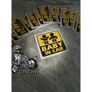 Tem Decal Baby In Cả 2 bé Vàng